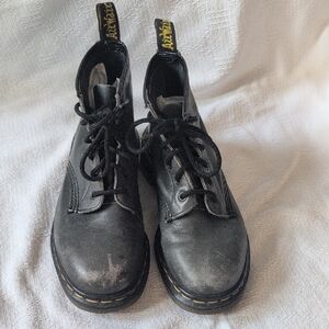 Dr. Martens Green Lace-Up Boots